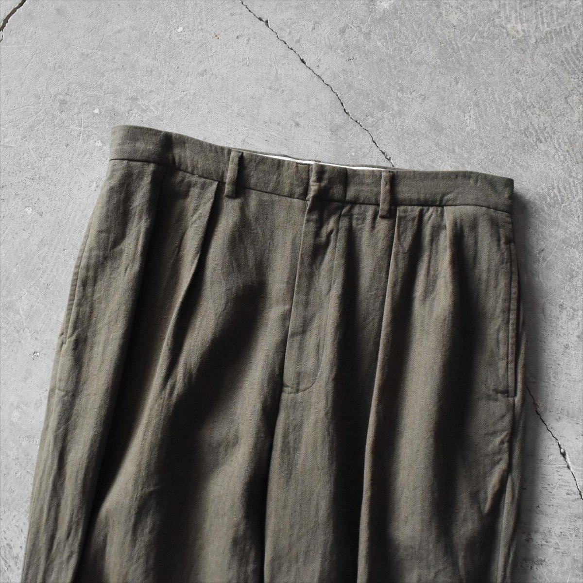 画像6: Polo by Ralph Lauren ヘリンボーン2タックパンツ　 表記W34 L32  (6)