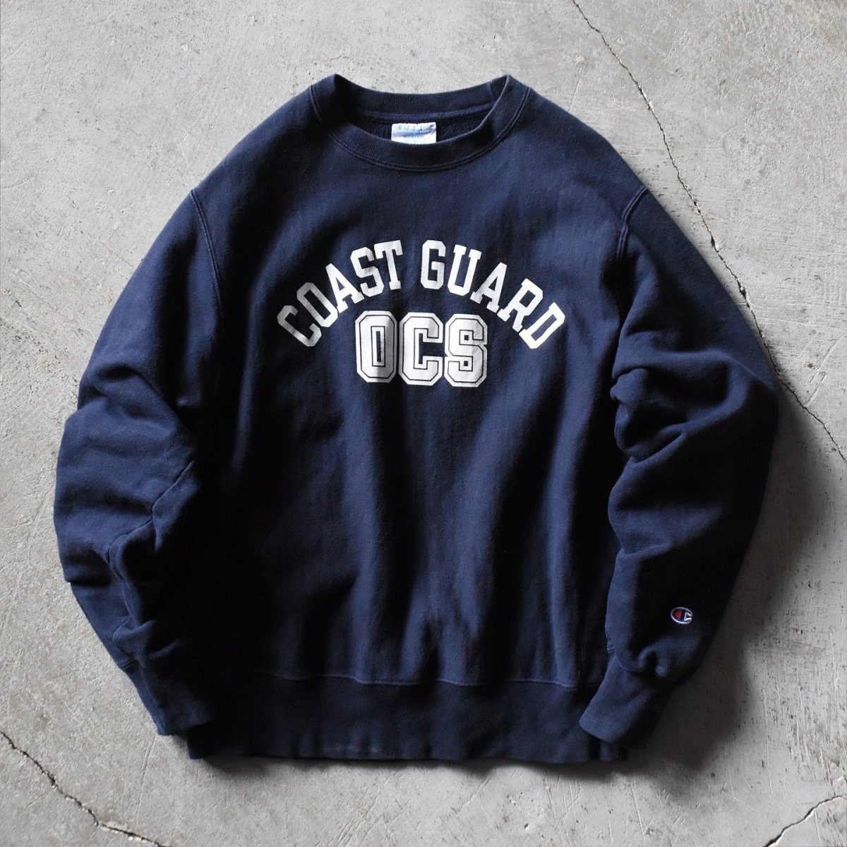 画像1: Champion リバースウィーブスウェット　 "US.COAST GUARD"　 表記M  (1)