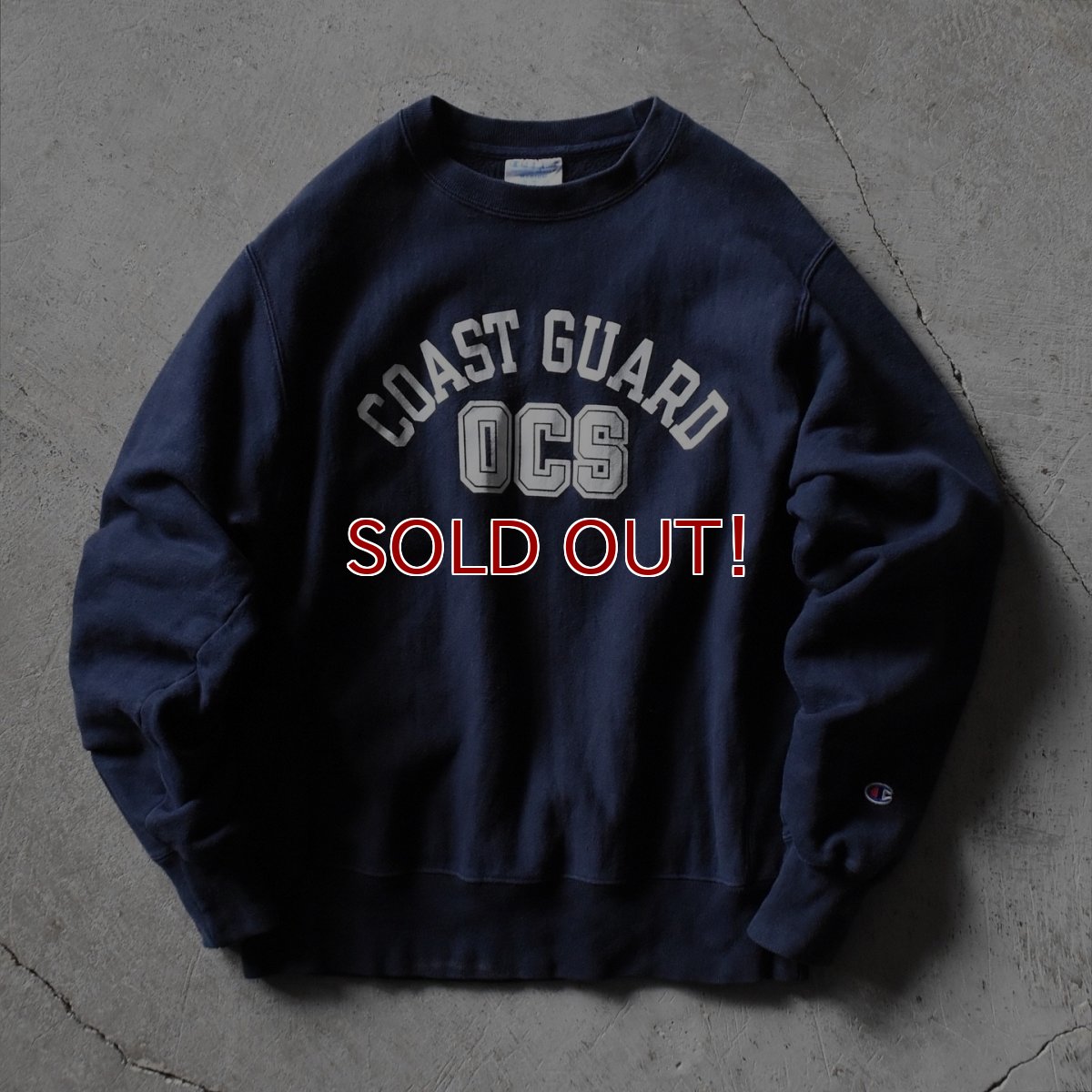 画像1: Champion リバースウィーブスウェット　 "US.COAST GUARD"　 表記M  (1)