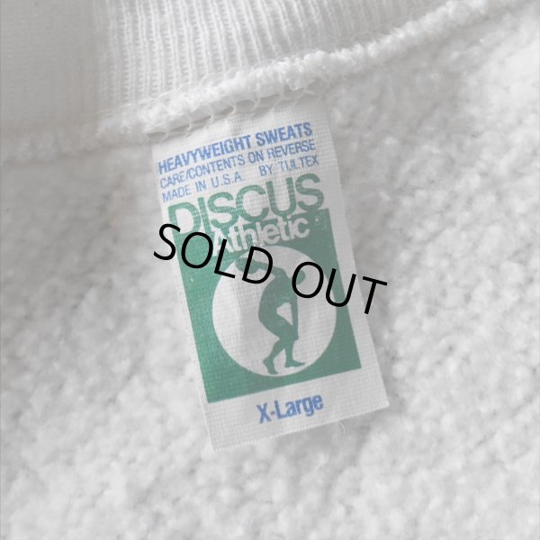 画像2: 1980s DISCUS カレッジスウェット　 "MADE IN USA"　 表記XL 