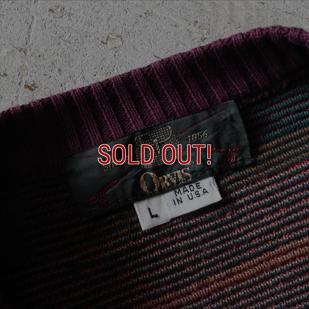 画像2: 1990s ORVIS フィッシング柄コットンセーター　 "MADE IN USA"　 表記L  (2)