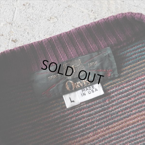 画像2: 1990s ORVIS フィッシング柄コットンセーター　 "MADE IN USA"　 表記L 