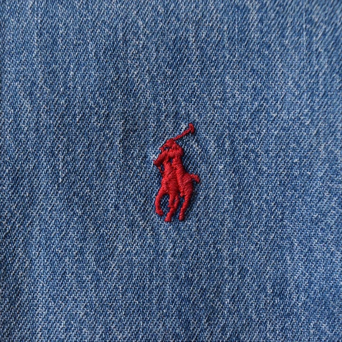 画像8: 1980s Polo by Ralph Lauren デニムシャツ　 "MADE IN USA"　 表記boysXL  (8)