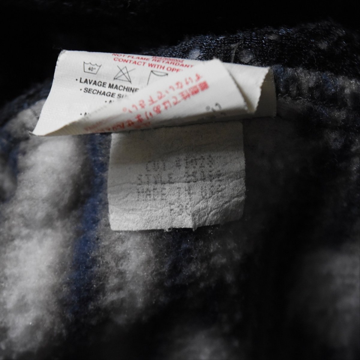画像9: 1990s Patagonia サルティーヨ柄シンチラフリーススナップT　 "MADE IN USA"　 表記L  (9)