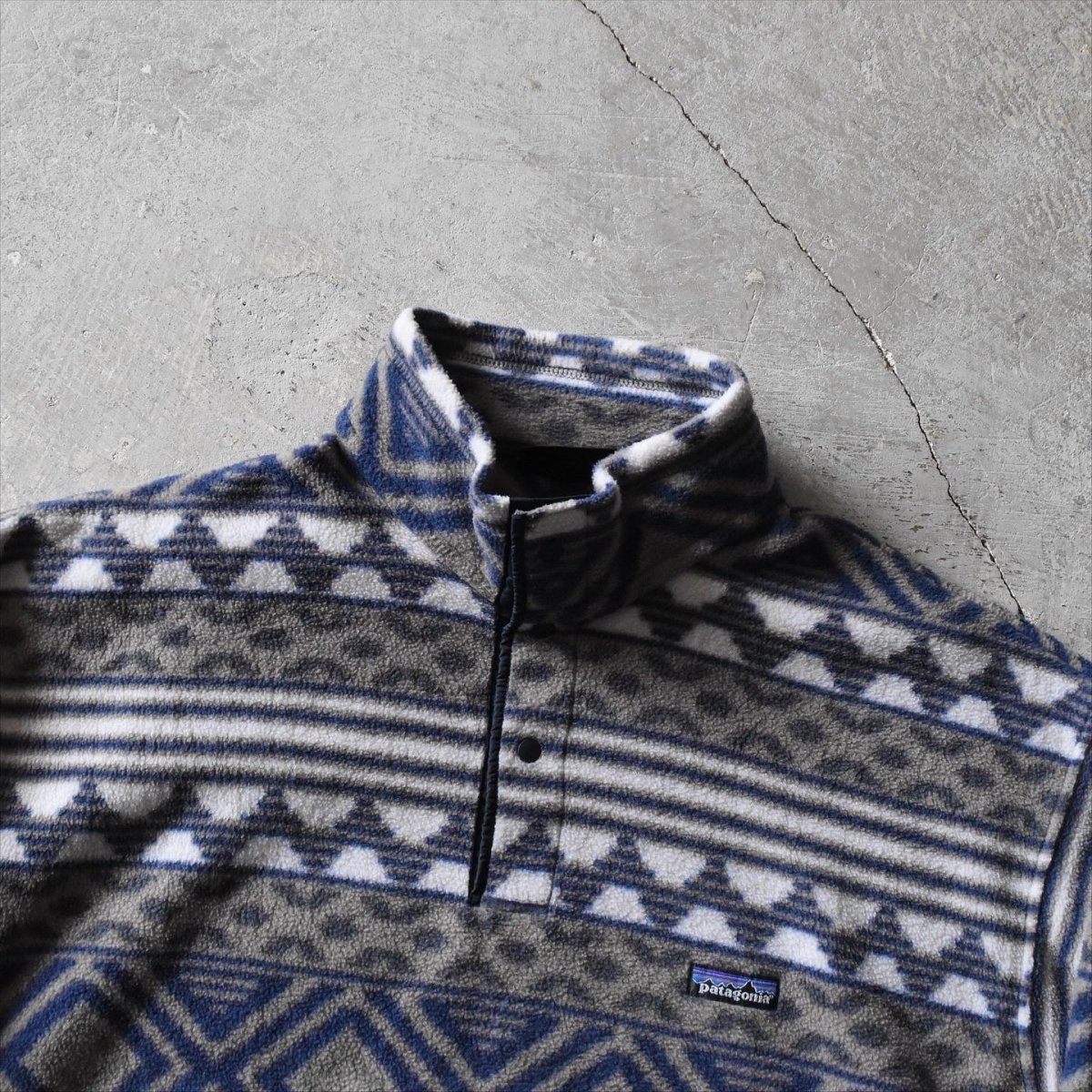 画像3: 1990s Patagonia サルティーヨ柄シンチラフリーススナップT　 "MADE IN USA"　 表記L  (3)