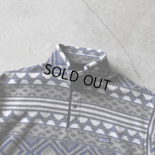 画像3: 1990s Patagonia サルティーヨ柄シンチラフリーススナップT　 "MADE IN USA"　 表記L 