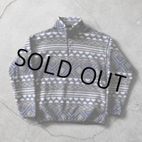 1990s Patagonia サルティーヨ柄シンチラフリーススナップT　 "MADE IN USA"　 表記L 