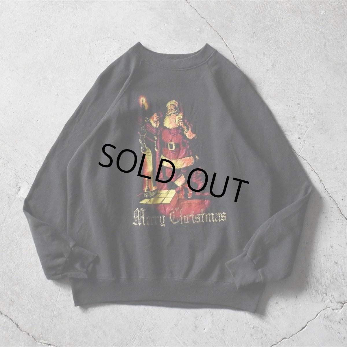 画像1: 1990s MERRY CHRISTMAS サンタクローススウェット　 "MADE IN USA"　 表記L  (1)