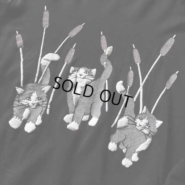 画像5: 1980s ねご 発泡プリントスウェット　 実寸L 