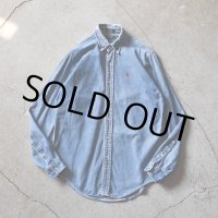 1980s Polo by Ralph Lauren デニムシャツ　 "MADE IN USA"　 表記boysXL 