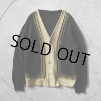 1960s ウールニットカーディガン　 表記L 