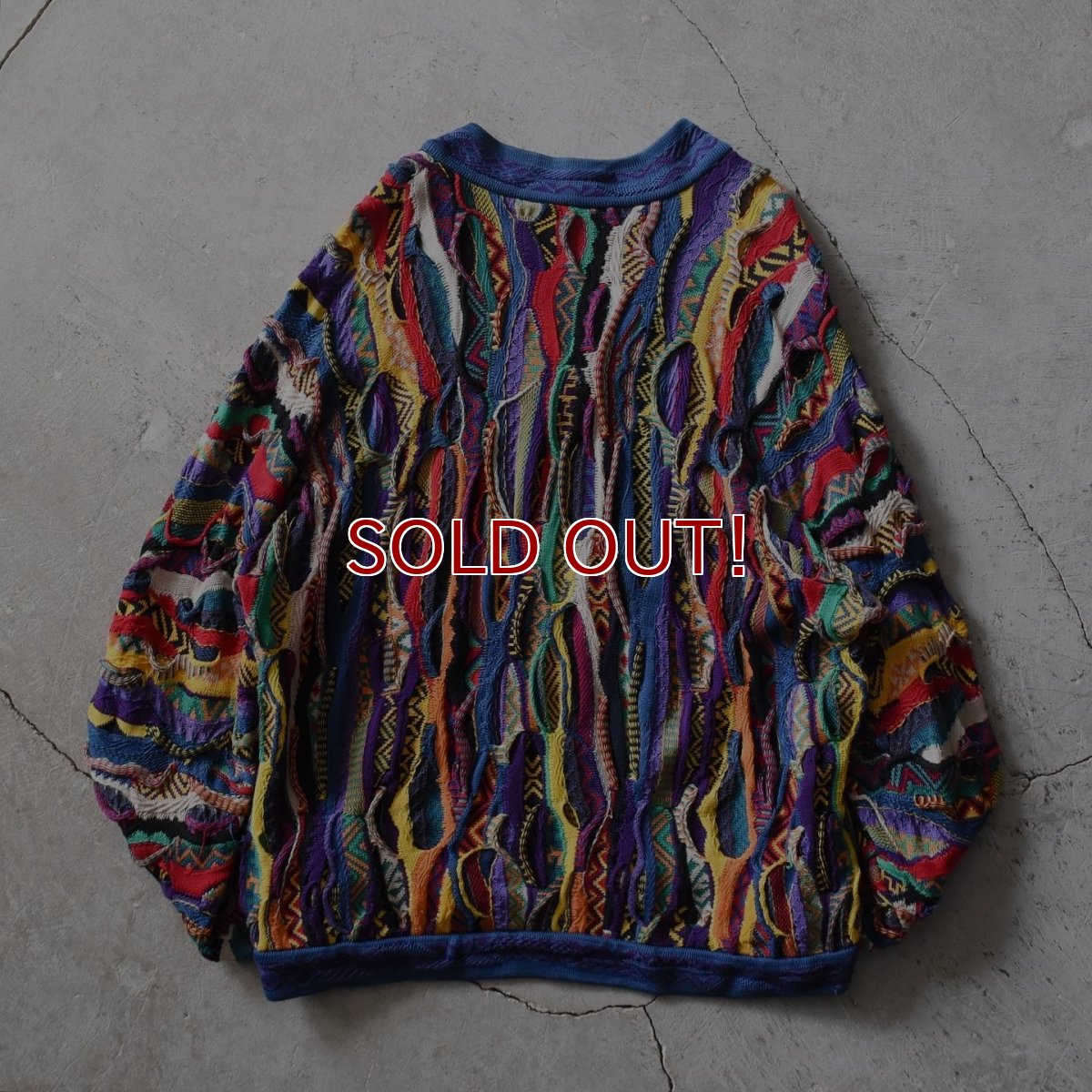 画像2: 1990s COOGI 3Dコットンニット　 "MADE IN AUSTRALIA"　 表記XL  (2)