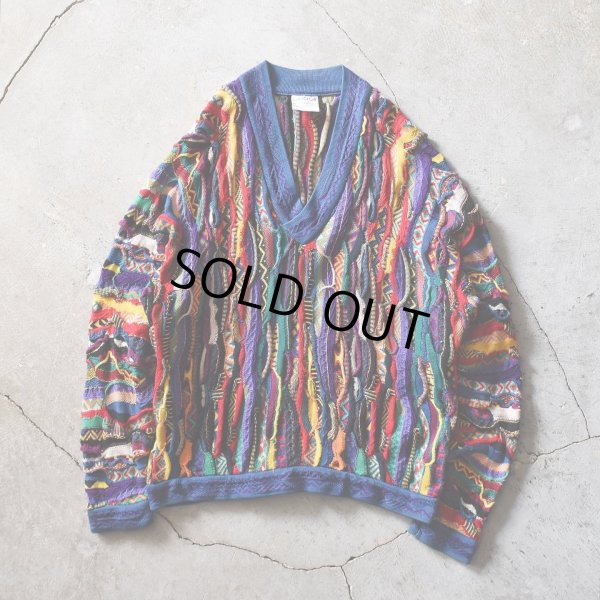 画像1: 1990s COOGI 3Dコットンニット　 "MADE IN AUSTRALIA"　 表記XL 