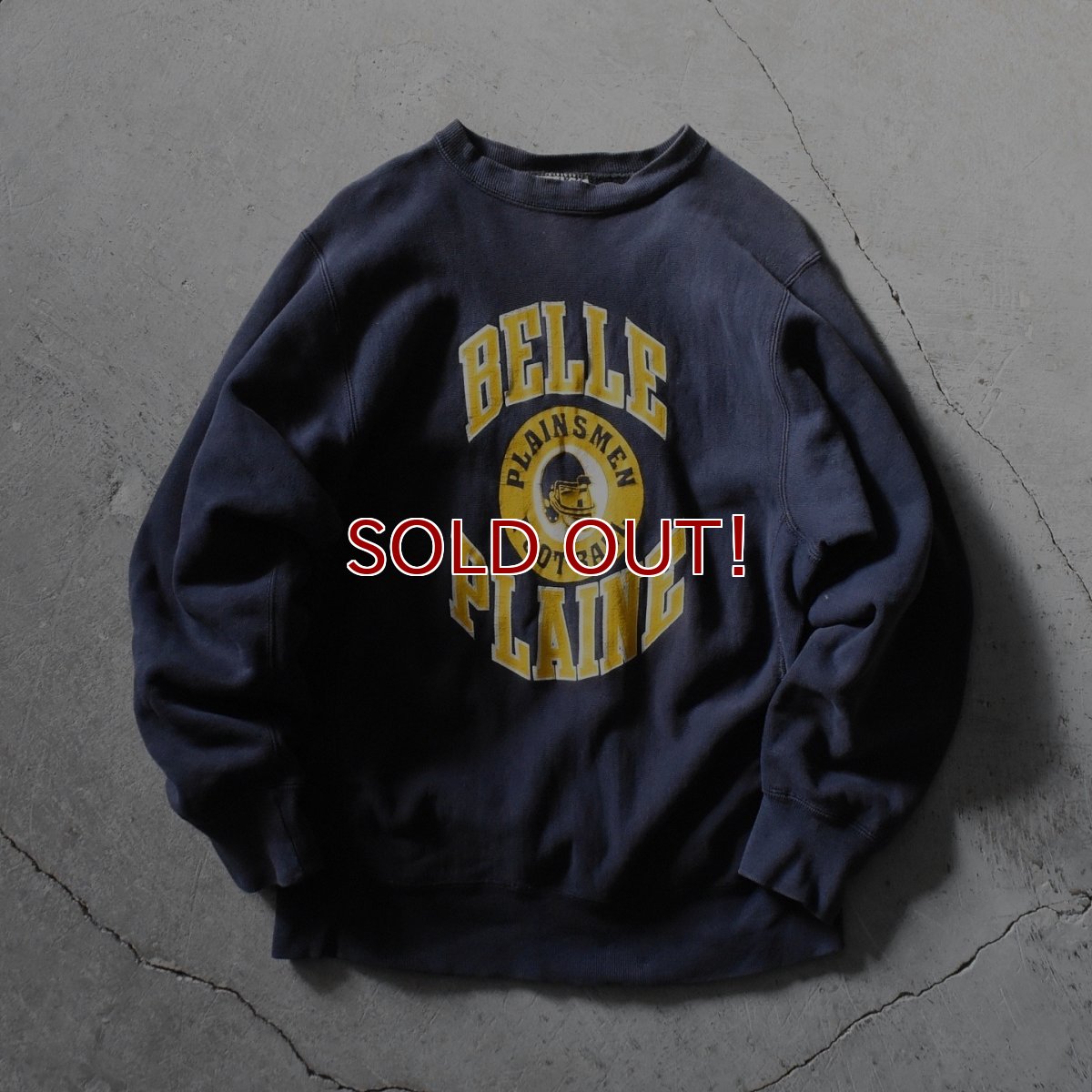 画像1: 1980-90s SAND-KNIT リバースウィーブTYPE カレッジスウェット　 "MADE IN USA"　 表記M  (1)