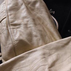 画像16: 1970s WHITING 袖レザースタジャン　 "MADE IN USA"　 表記42  (16)