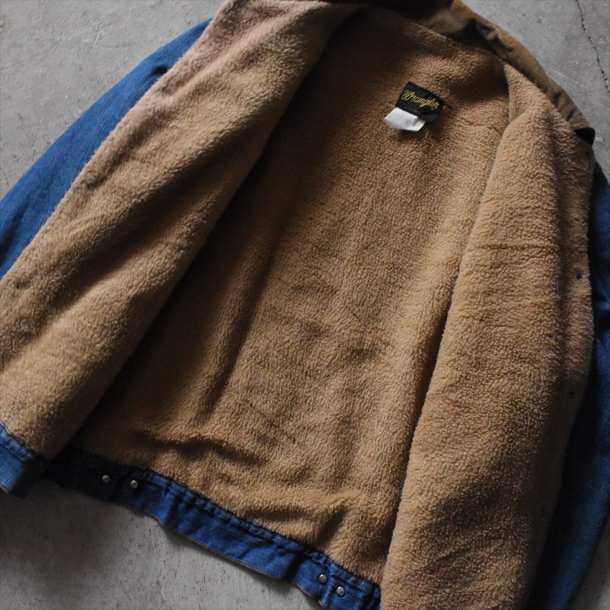 画像10: 1970s Wrangler 257MJL デニムボアジャケット　 "MADE IN USA"　 表記42L  (10)
