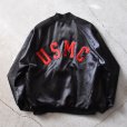 画像1: 1980-90s USMC ナイロンサテンジャケット　<br>"MADE IN USA"　<br>表記XL<br> (1)