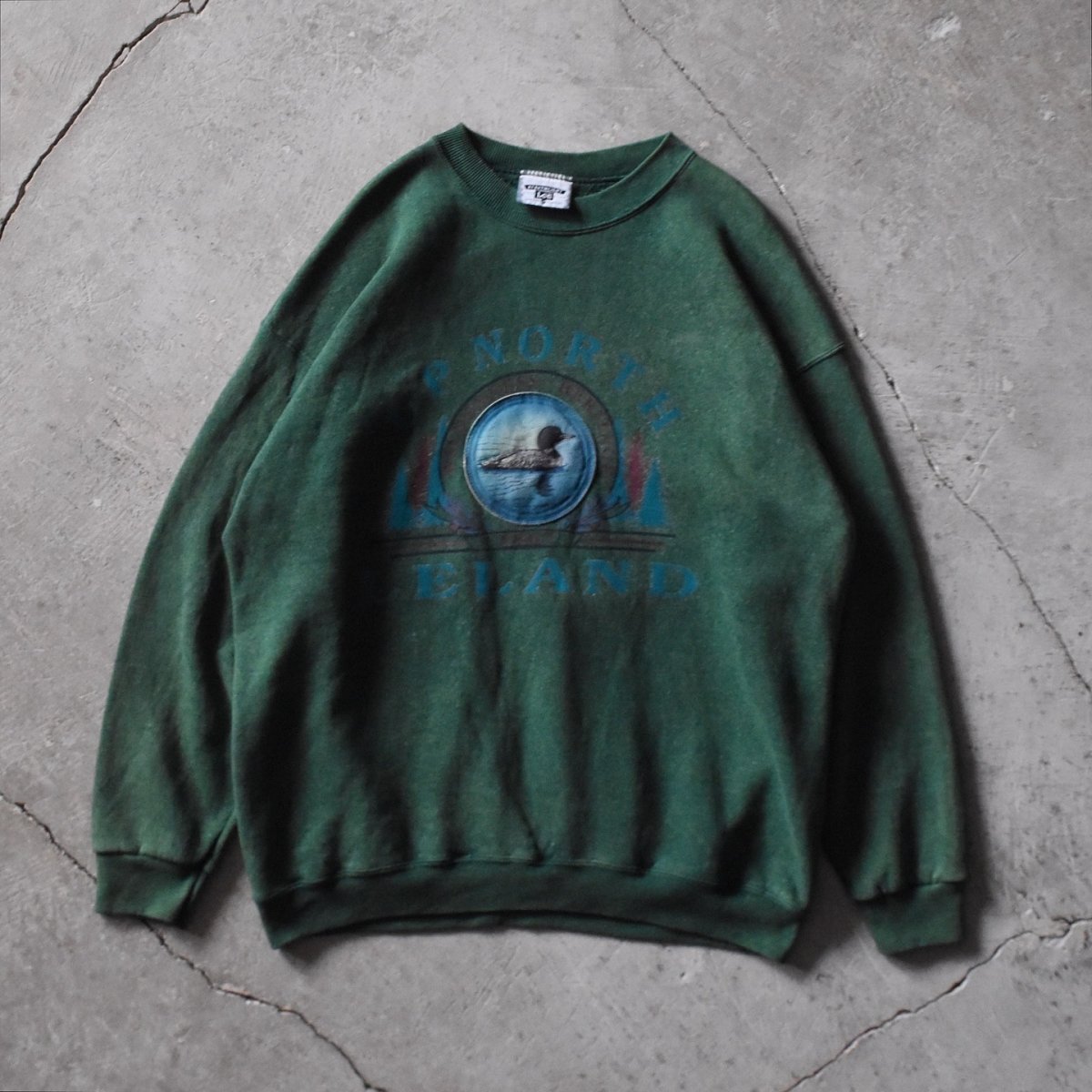 画像1: 1990s Lee HEAVYWEIGHT プリントスウェット　 "MADE IN USA"　 表記XL  (1)
