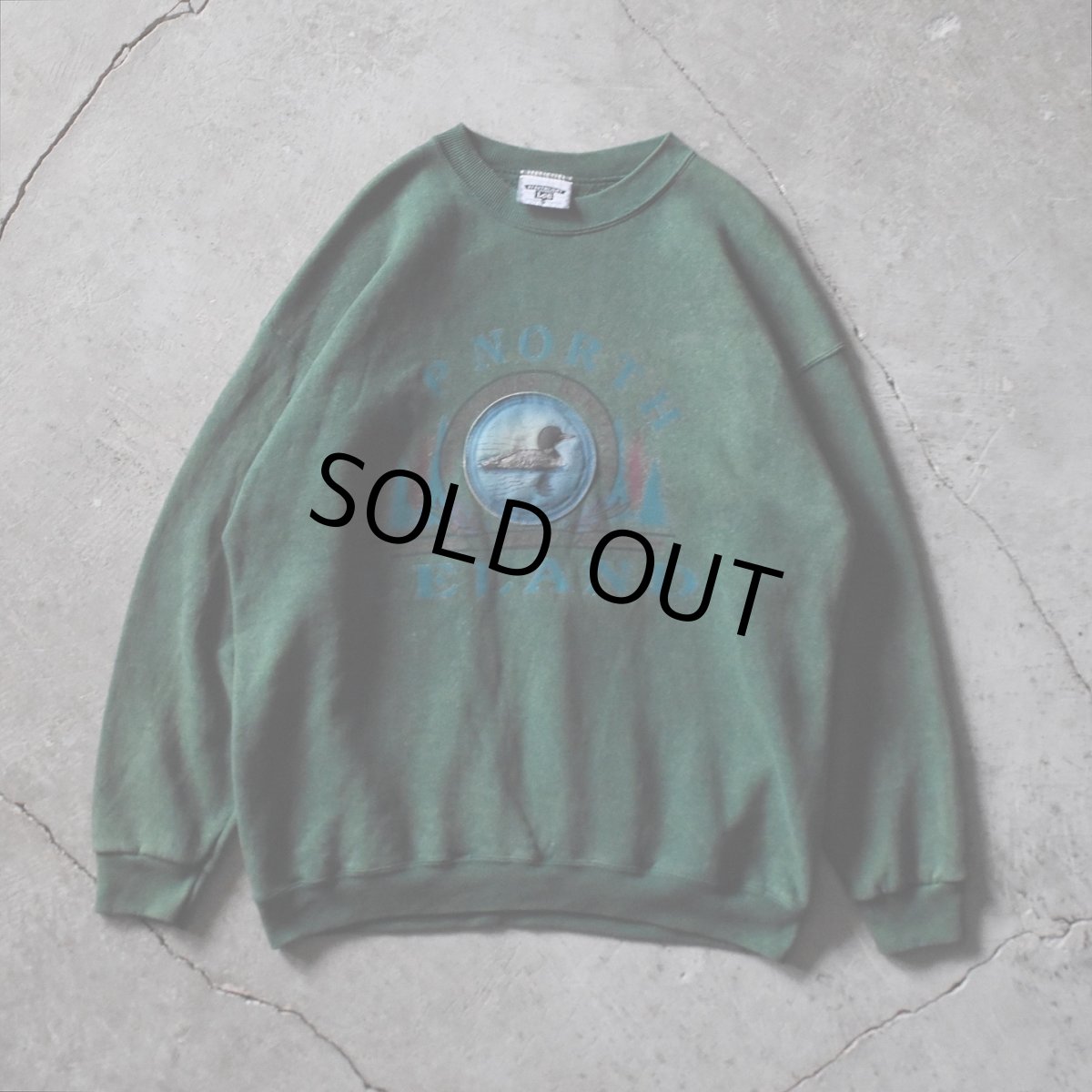 画像1: 1990s Lee HEAVYWEIGHT プリントスウェット　 "MADE IN USA"　 表記XL  (1)