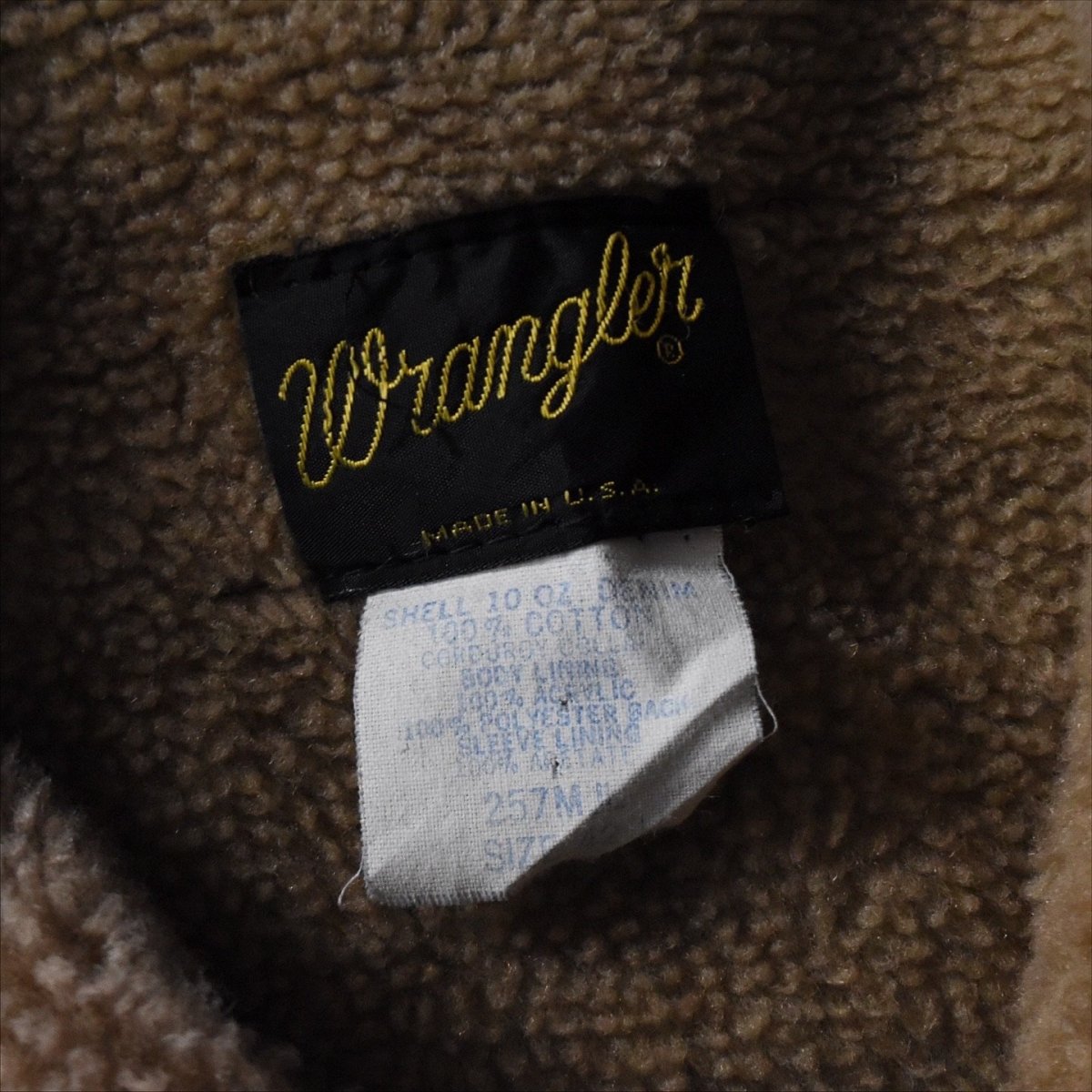 画像3: 1970s Wrangler 257MJL デニムボアジャケット　 "MADE IN USA"　 表記42L  (3)