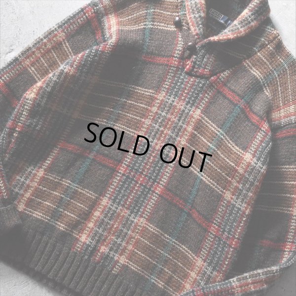 画像6: Polo by RalphLauren ショールカラーウールニットセーター　 表記L 