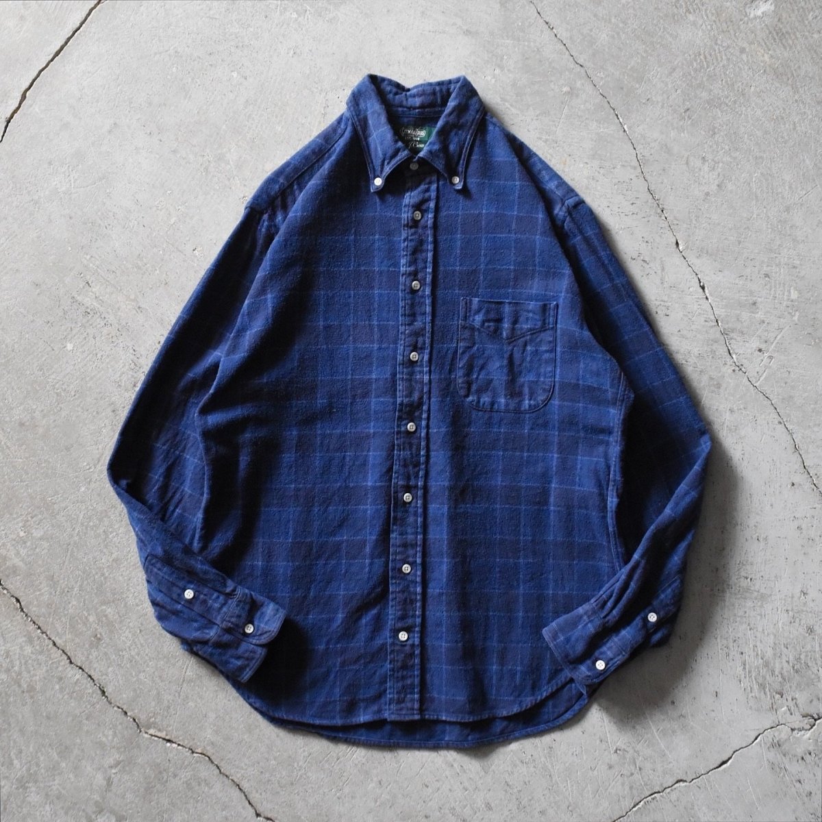 画像1: GITMAN BROS.× J.CREW ネルBDシャツ　 "MADE IN USA"　 表記M  (1)