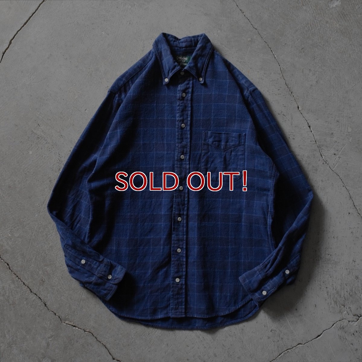画像1: GITMAN BROS.× J.CREW ネルBDシャツ　 "MADE IN USA"　 表記M  (1)