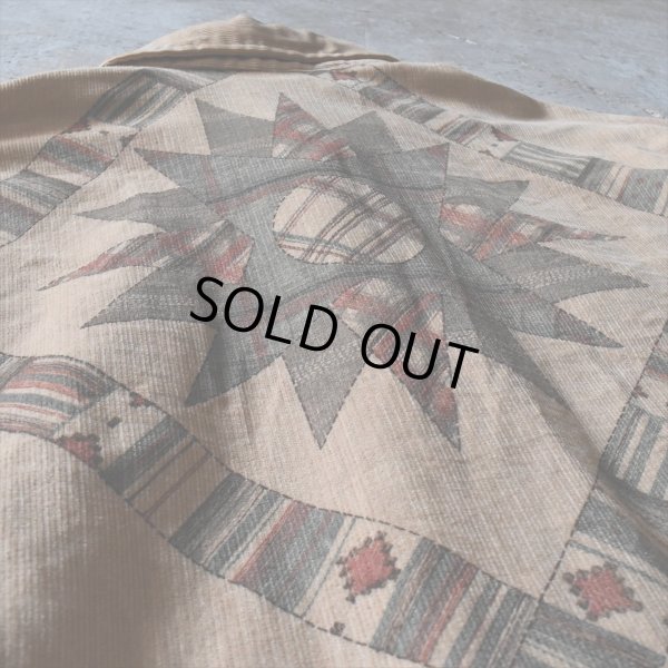 画像10: 1970s KENNINGTON プリントコーデュロイシャツ　 表記L 