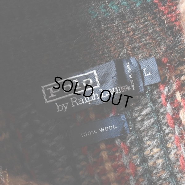 画像3: Polo by RalphLauren ショールカラーウールニットセーター　 表記L 