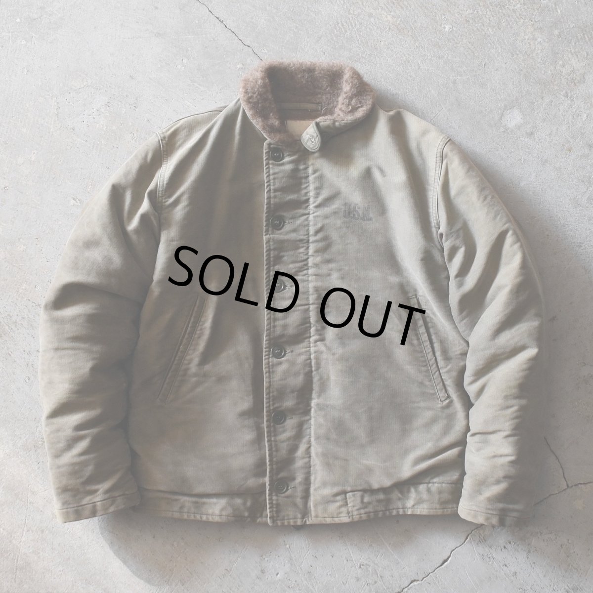 画像1: 1950s US.NAVY N-1デッキジャケット　 表記38  (1)