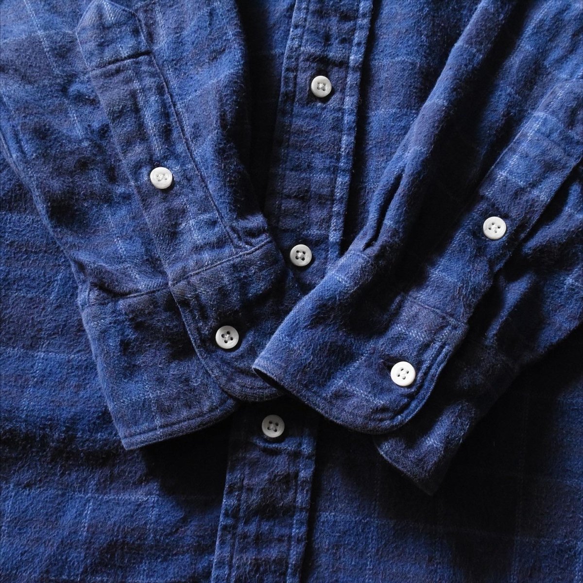 画像9: GITMAN BROS.× J.CREW ネルBDシャツ　 "MADE IN USA"　 表記M  (9)