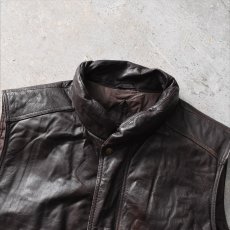 画像6: 1980-90s EDDIE BAUER レザーダウンベスト　 表記XL  (6)