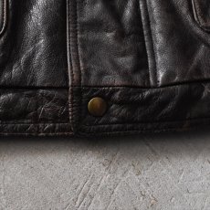 画像16: 1980-90s EDDIE BAUER レザーダウンベスト　 表記XL  (16)