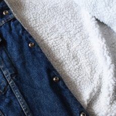 画像9: 1990s Levi's 71608 デニムボアジャケット　 "MADE IN USA"　 表記44  (9)