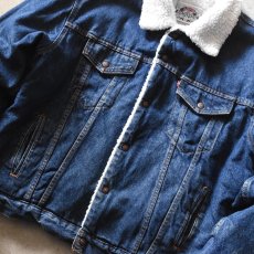 画像6: 1990s Levi's 71608 デニムボアジャケット　 "MADE IN USA"　 表記44  (6)