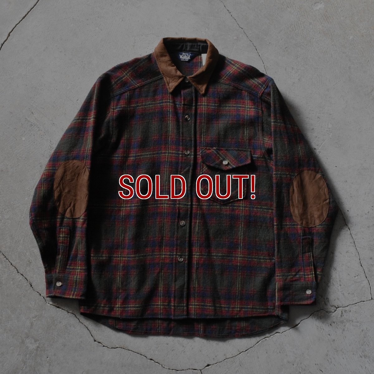 画像1: 1980s Woolrich ウールシャツ　 "MADE IN USA"　 表記L  (1)