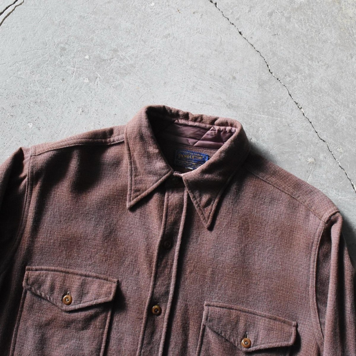 画像4: 1940s PENDLETON ウールシャツ　 "オンブレ"　 実寸M  (4)