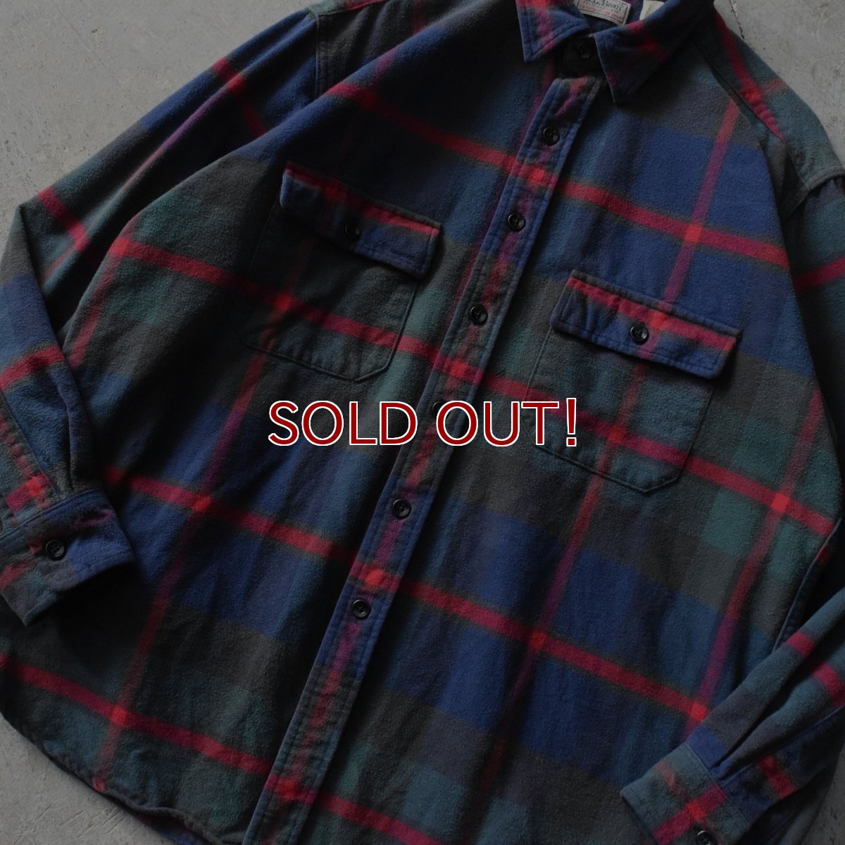 画像5: 1980s L.L.Bean シャモアクロスシャツ　 "MADE IN USA"　 表記L  (5)