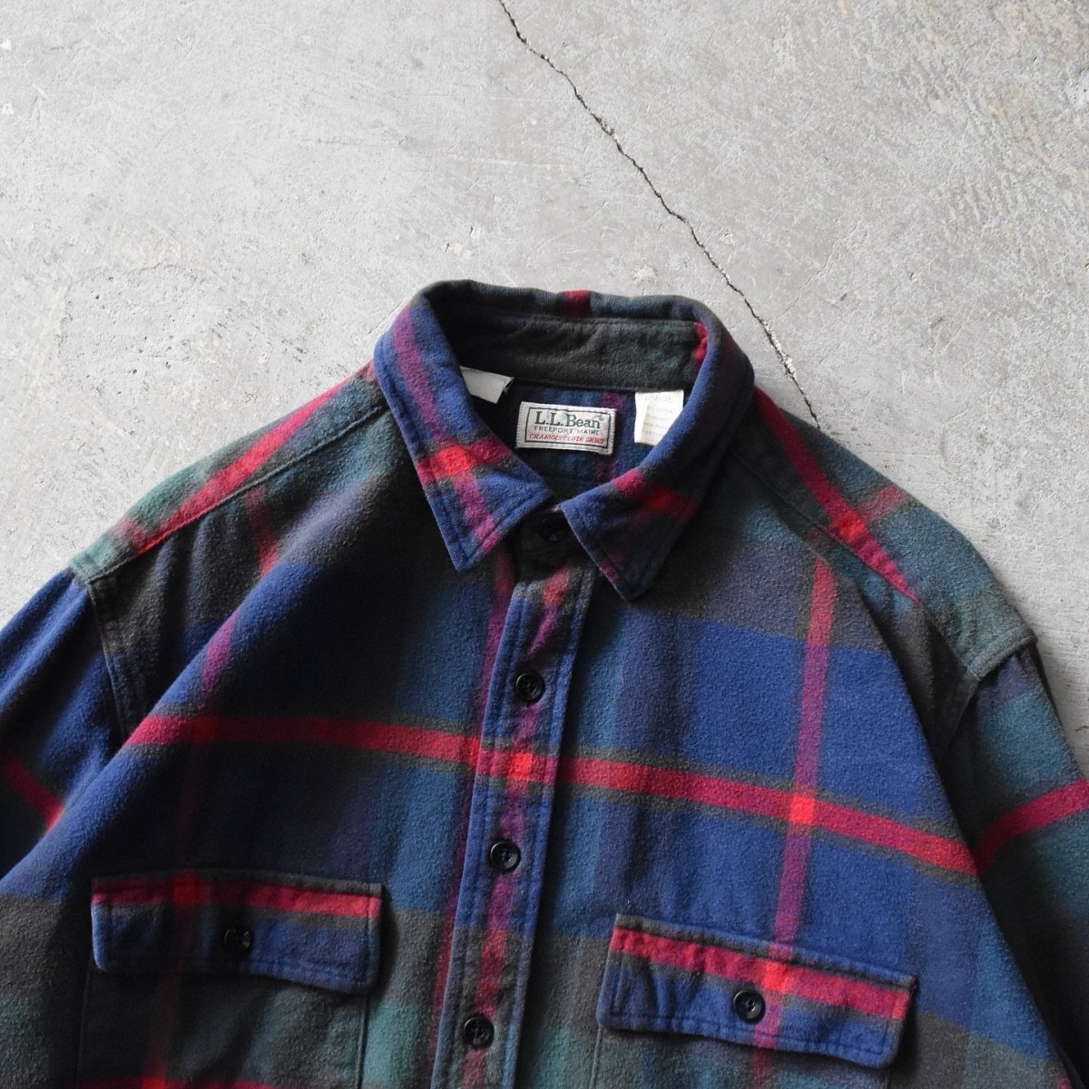 画像4: 1980s L.L.Bean シャモアクロスシャツ　 "MADE IN USA"　 表記L  (4)
