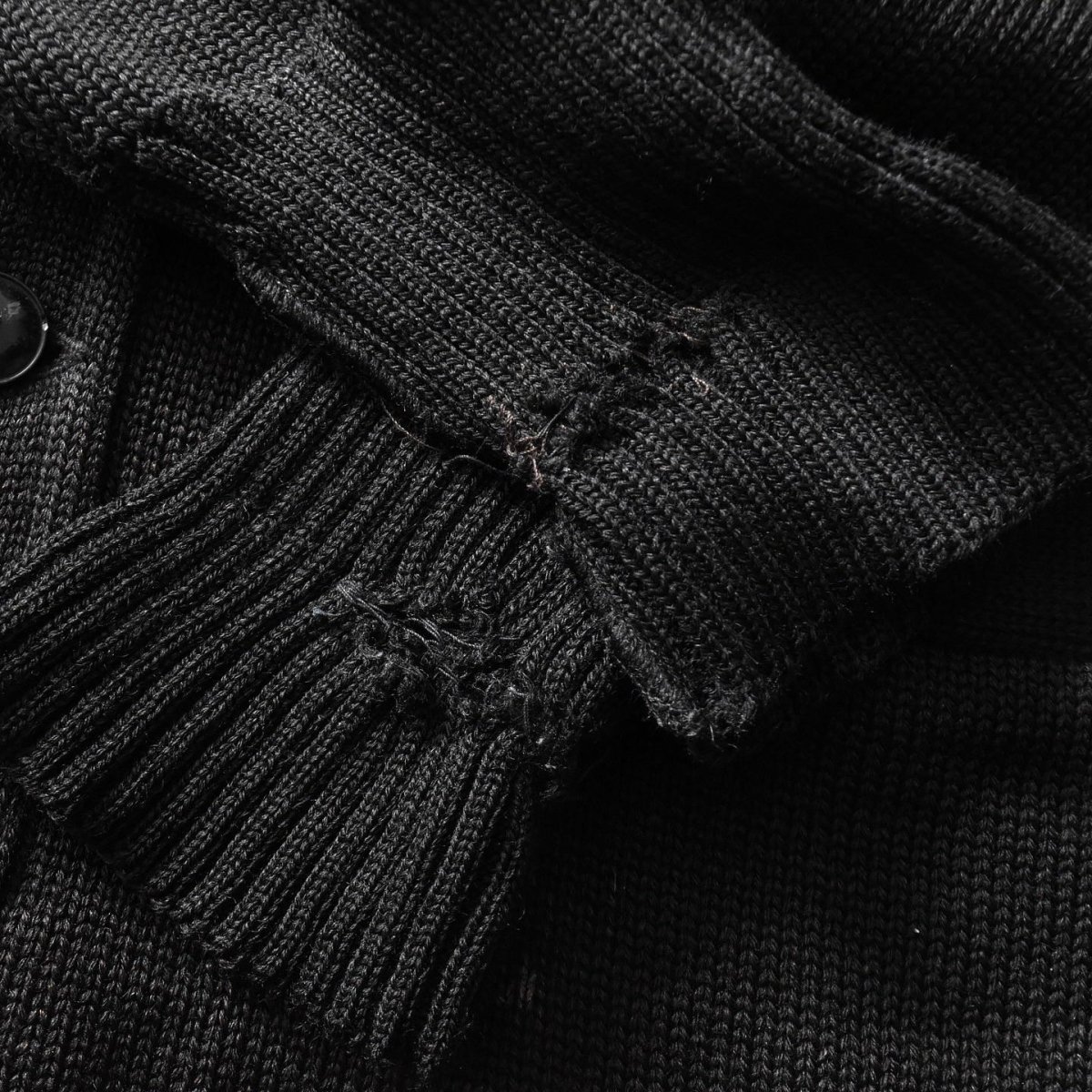 画像11: 1960s BROADWAY KNITING MILLS レタードカーディガン　 "MADE IN USA"　 表記XL  (11)