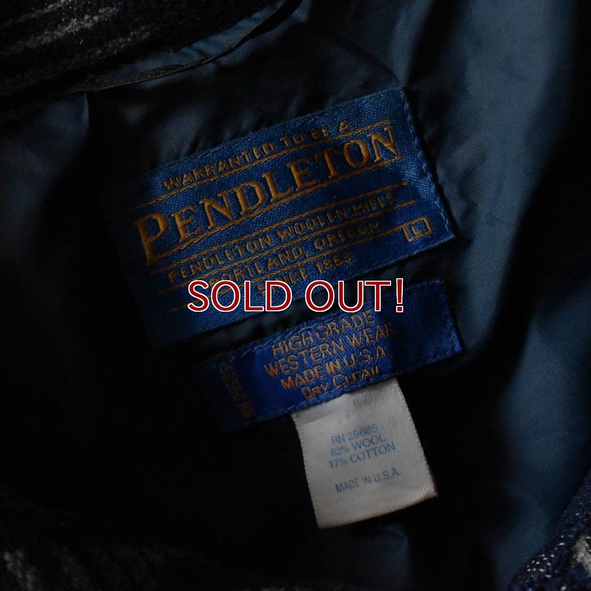 画像3: 1990s PENDLETON ネイティブ柄ウールジャケット　 "MADE IN USA"　 表記L  (3)
