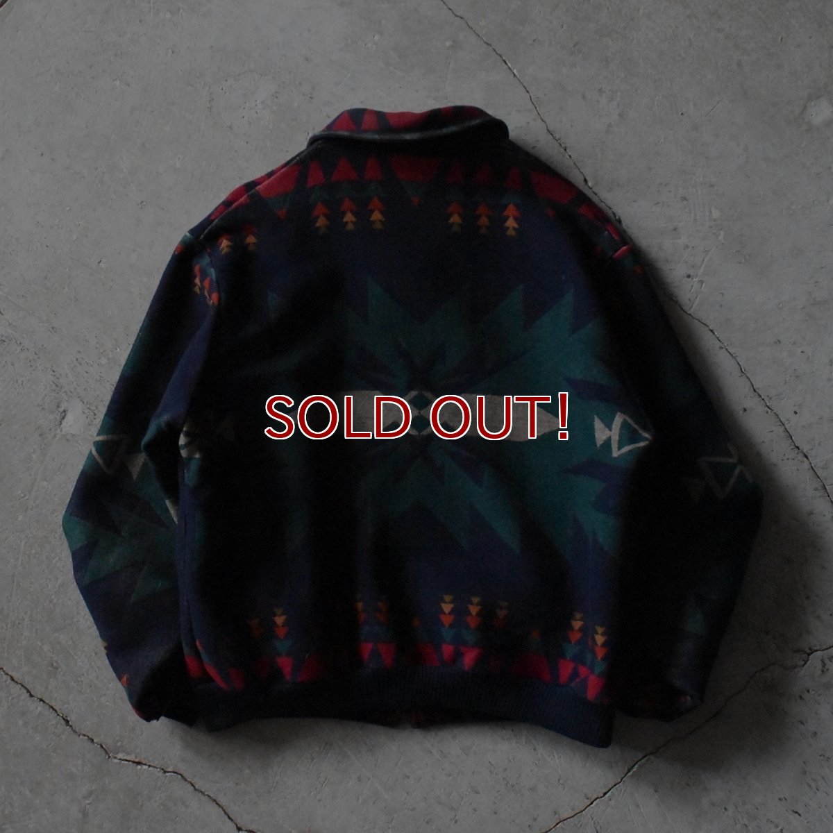 画像2: 1990s PENDLETON ネイティブ柄ウールジャケット　 "MADE IN USA"　 表記L  (2)