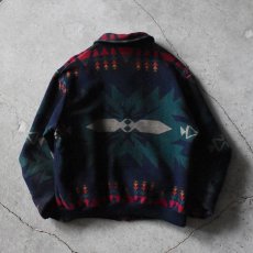 画像2: 1990s PENDLETON ネイティブ柄ウールジャケット　 "MADE IN USA"　 表記L  (2)