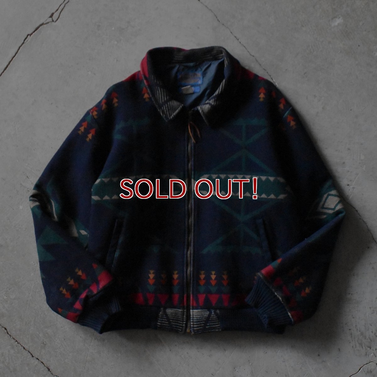 画像1: 1990s PENDLETON ネイティブ柄ウールジャケット　 "MADE IN USA"　 表記L  (1)