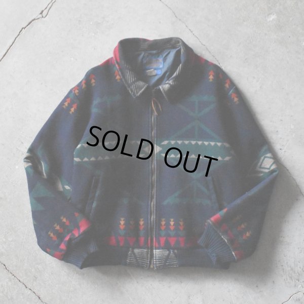 画像1: 1990s PENDLETON ネイティブ柄ウールジャケット　 "MADE IN USA"　 表記L 
