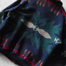 画像14: 1990s PENDLETON ネイティブ柄ウールジャケット　 "MADE IN USA"　 表記L  (14)