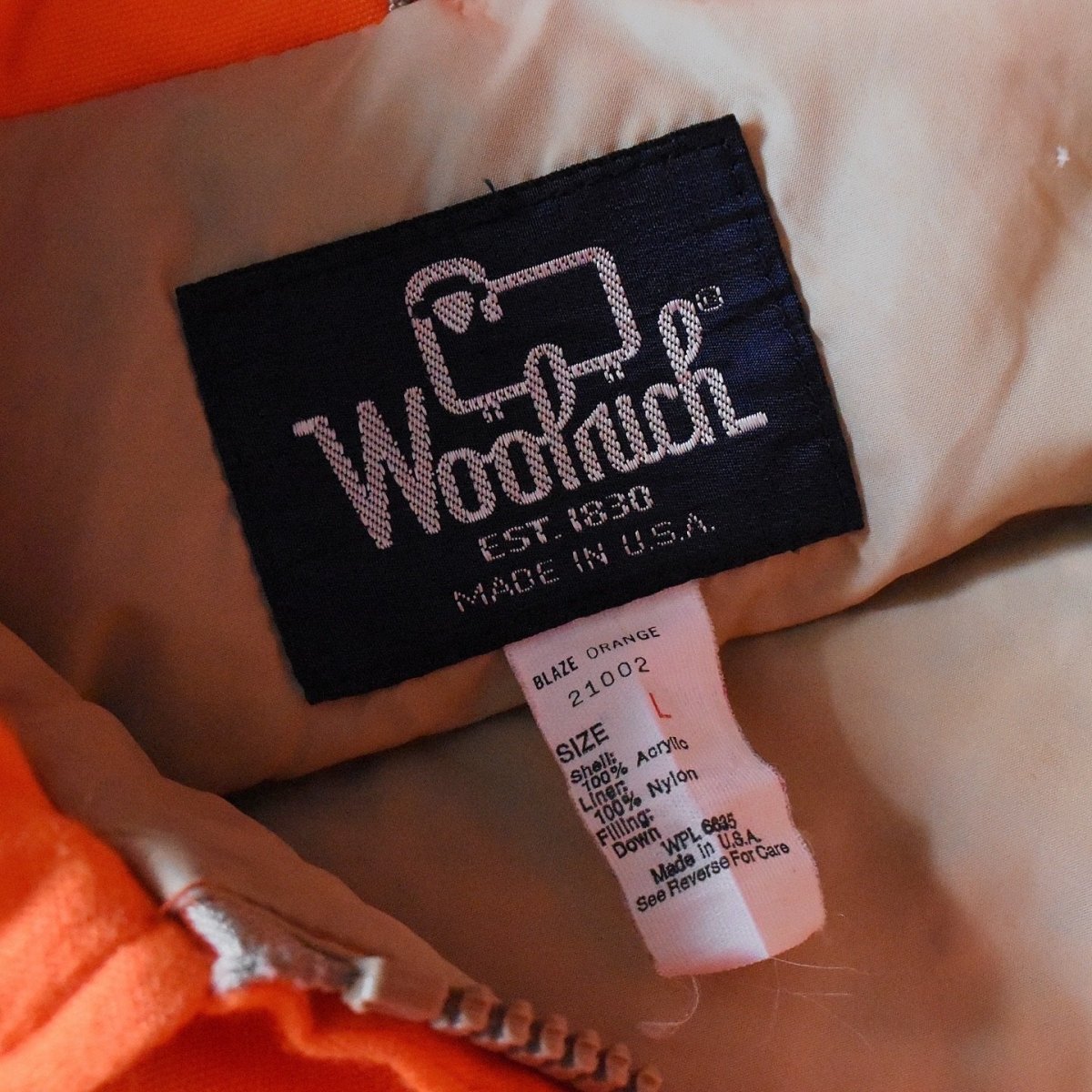 画像4: 1980s Woolrich ハンティングダウンジャケット　 "MADE IN USA"　 表記L  (4)