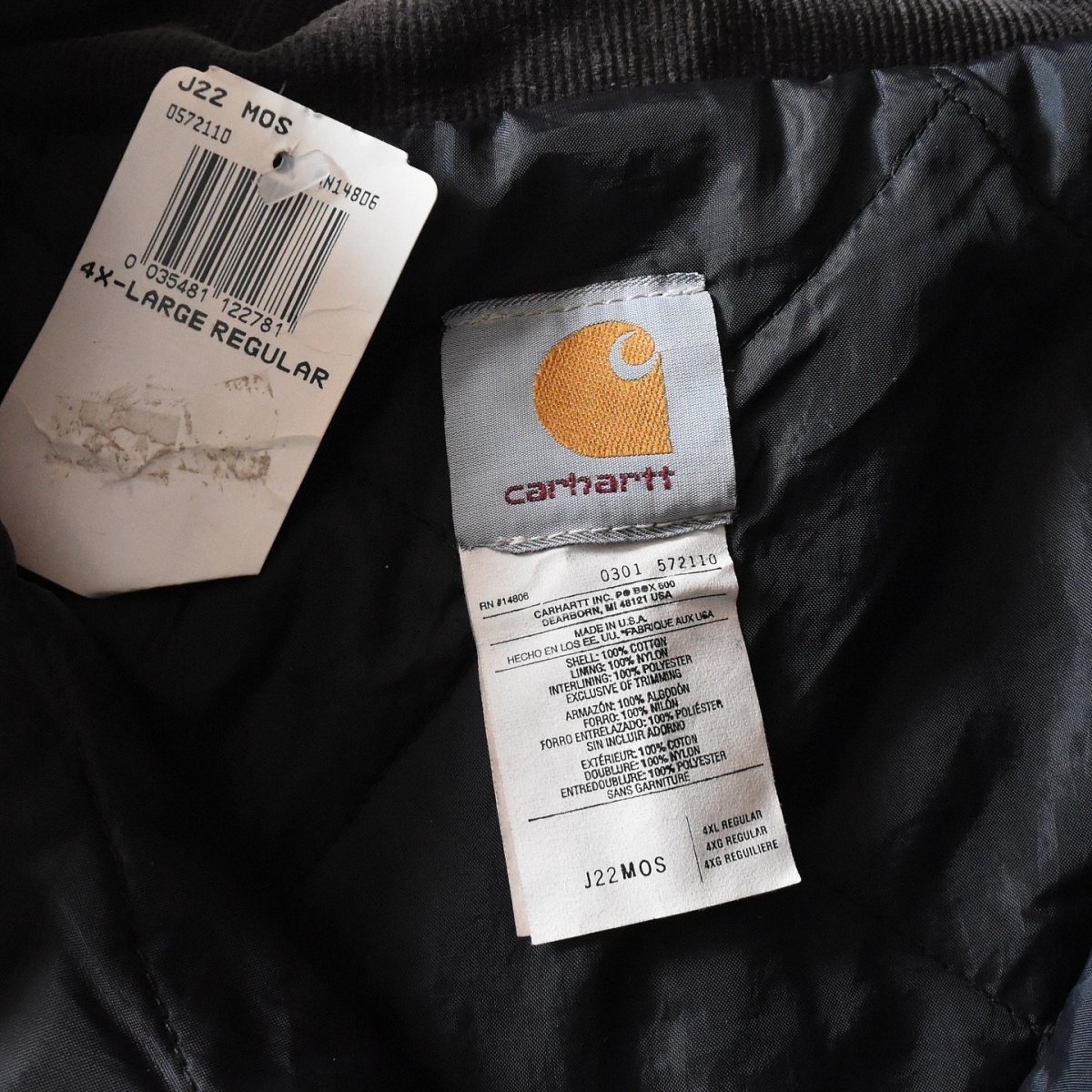 画像7: DEAD STOCK　 Carhartt トラディショナルジャケット　 "MADE IN USA"　 表記4XL  (7)