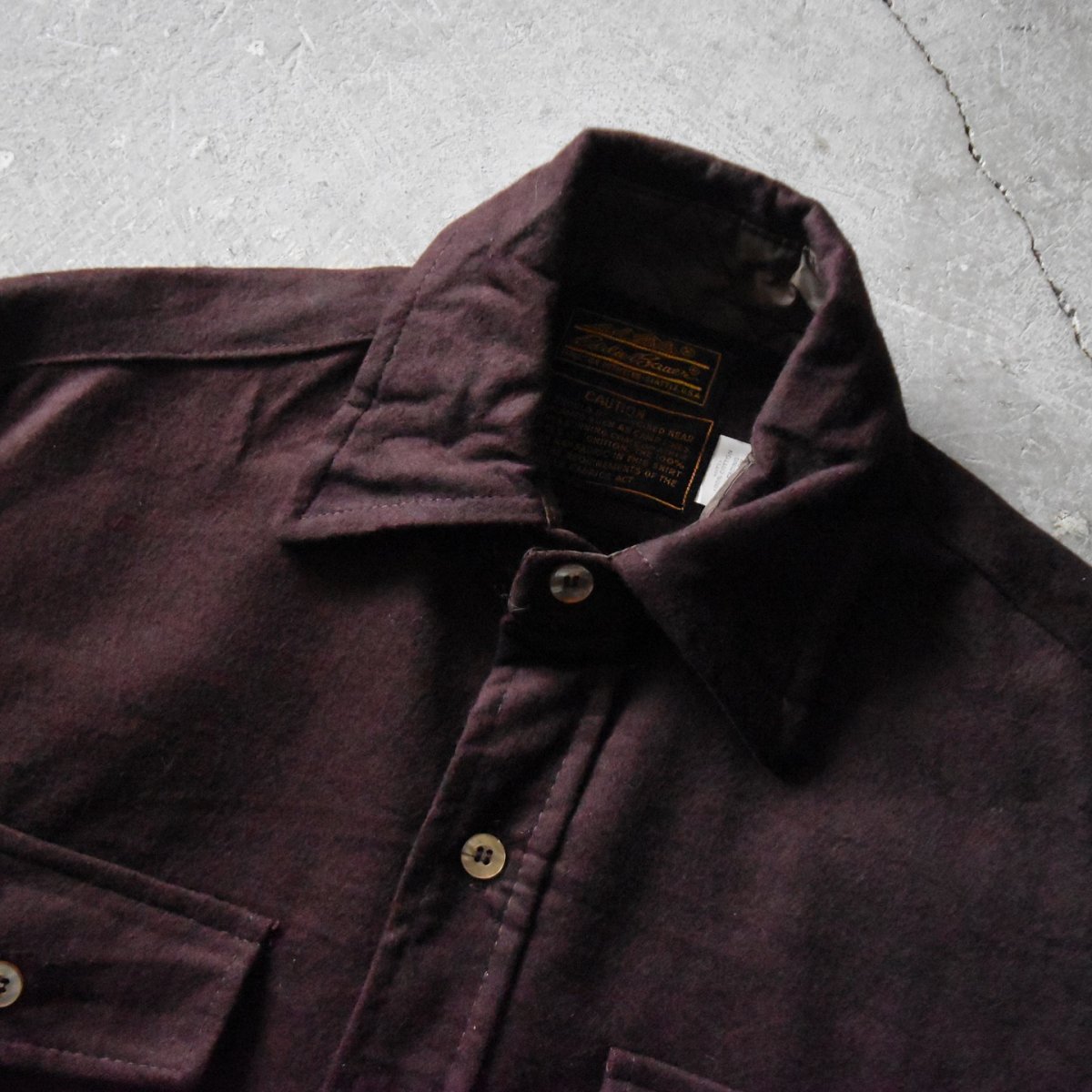 画像5: DEAD STOCK　 1980s EDDIE BAUER シャモアクロスシャツ　 "MADE IN USA"　 表記M  (5)
