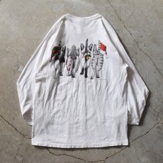 画像2: 1990s MERRY CHRISTMAS ねご L/S Tシャツ　 表記L  (2)